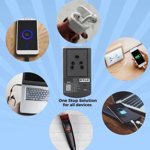 Automatic Cut-Off Timer Switch Plug – Smart Charging Protection