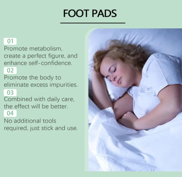 Herbal Detox Foot Pads Pack of 2 (20 Patches) – Bamboo Vinegar, Natural Ingredients & Acupoint Micro-Massage Formula