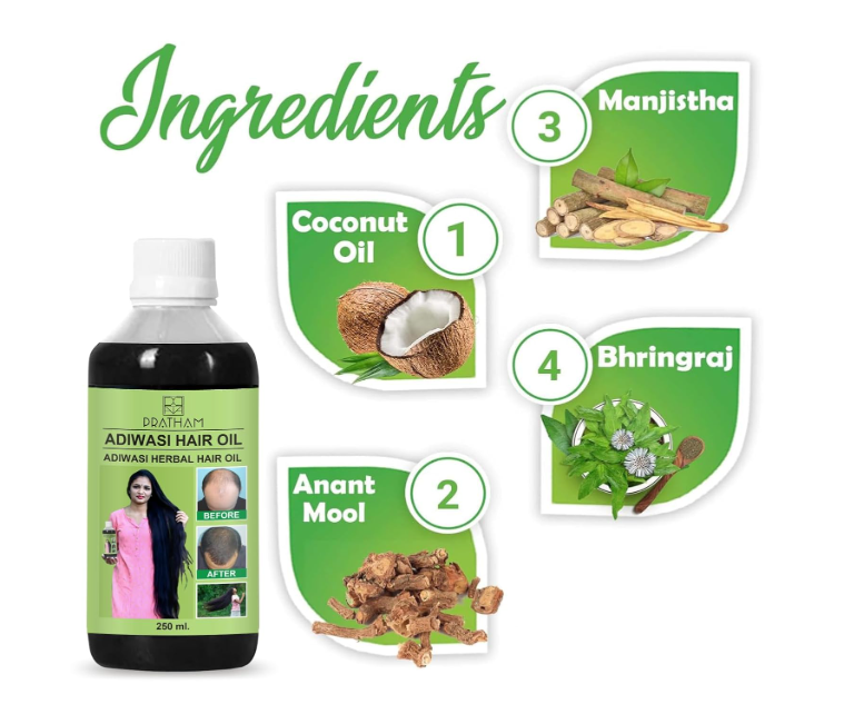 Adivasi Herbal Hair Oil 125ML (Pack of 2)