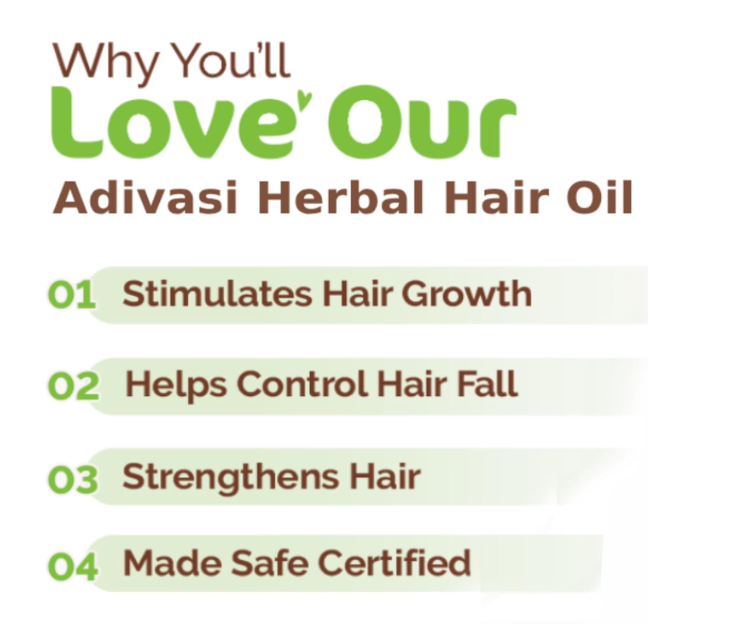 Adivasi Herbal Hair Oil 125ML (Pack of 2)