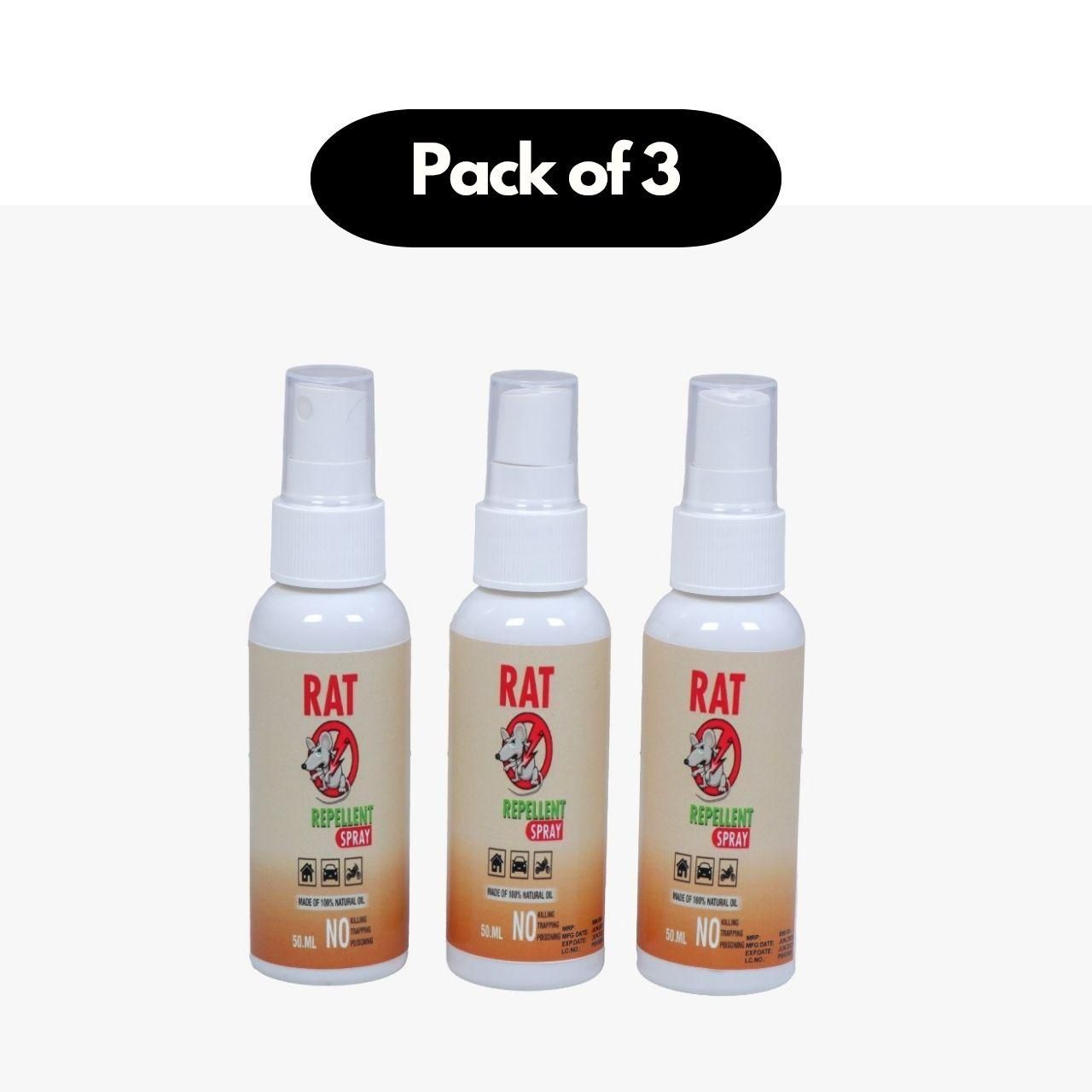 Rat Repellent Spray (Pack of 3) – Safe Protection for Your Car & Home