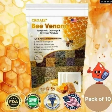 Bee Venom Lymphatic Drainage & Slimming Patches (Pack of 10)