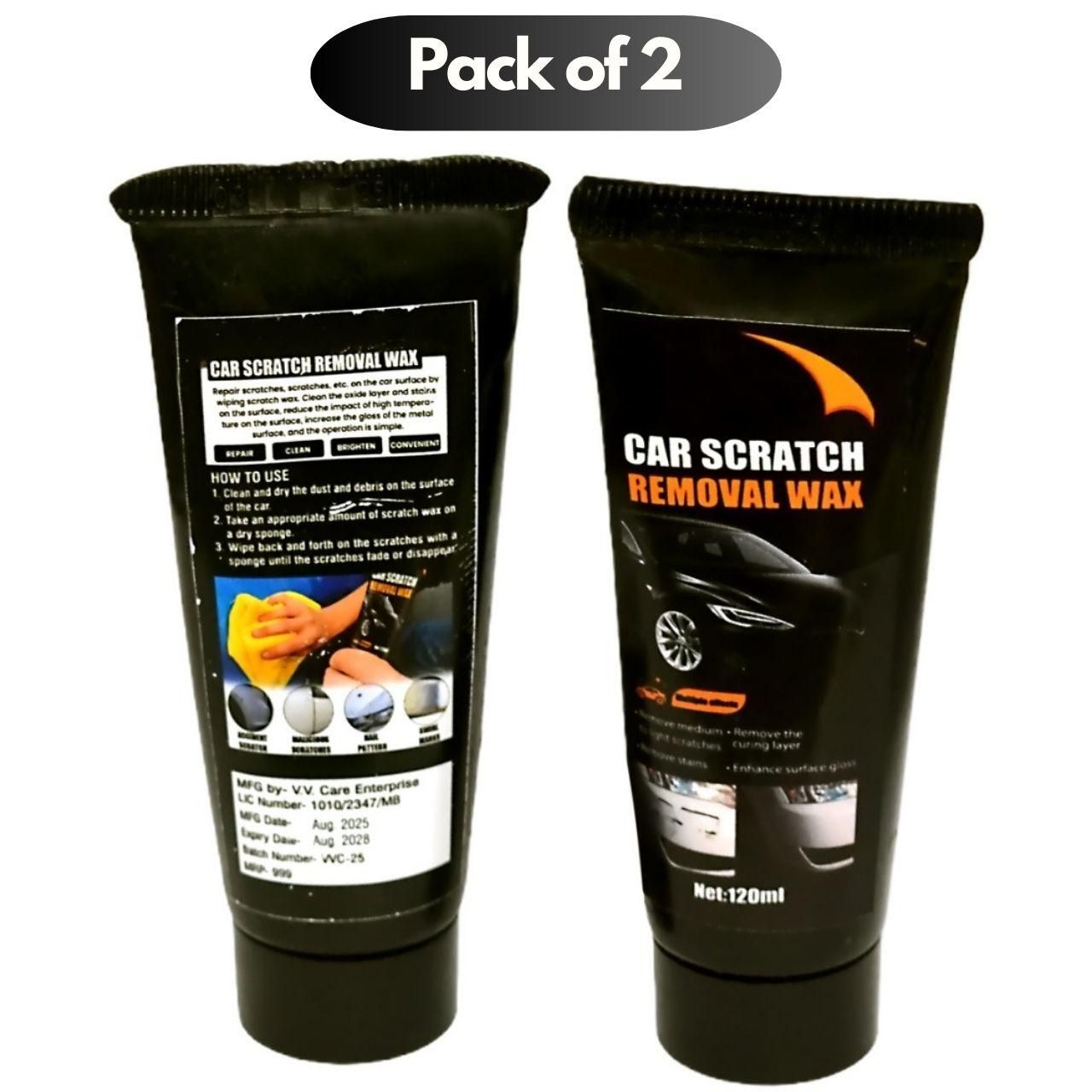 Car Scratch Removal Wax (Pack of 2 | 120ml each)