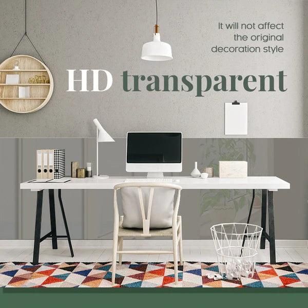 Self- Adhesive Transparent Electrostatic Wall Protection