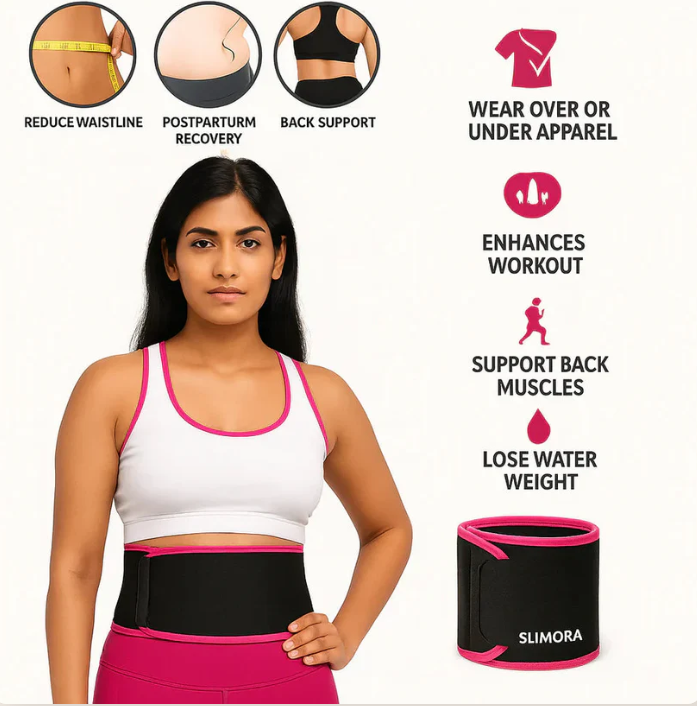 Adjustable Waist Trimmer Belt – Sweat, Shape & Support Anytime, Anywhere