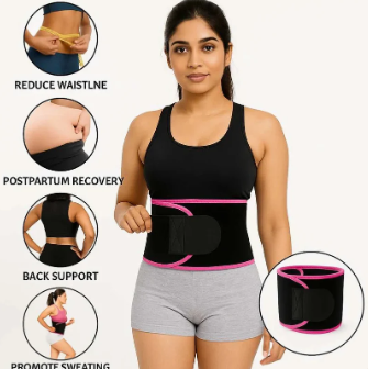 Adjustable Waist Trimmer Belt – Sweat, Shape & Support Anytime, Anywhere