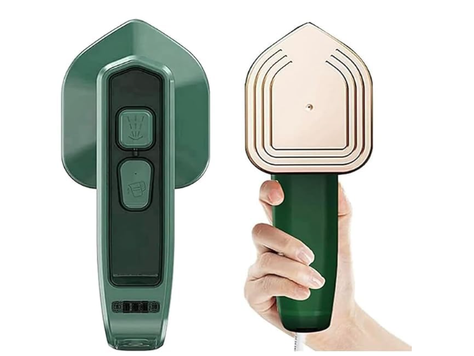 Portable Handheld Steam Iron for Clothes | Mini Travel Garment Steamer with Titanium Soleplate | Dry & Steam Ironing | Lightweight Fabric Wrinkle Remover for Home, Office & Travel